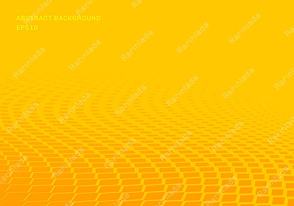 Abstract Yellow Squares Wave Pattern