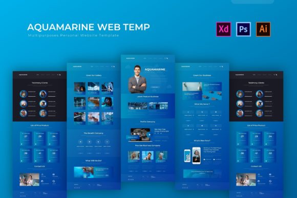 Aquamarine Web Template: A Modern Design Solution