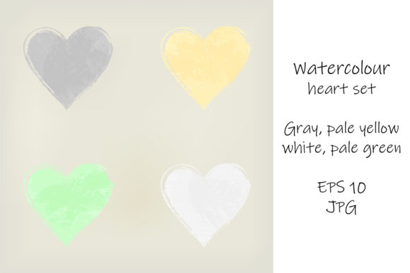 Elevate Your Designs with a Versatile Watercolor Vector Heart Set