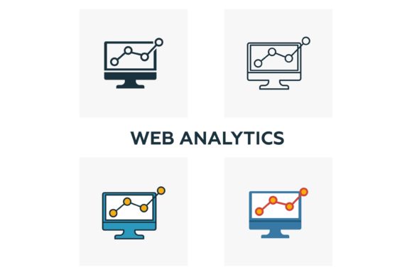 Elevating Data Storytelling with a Versatile Web Analytics Icon Set