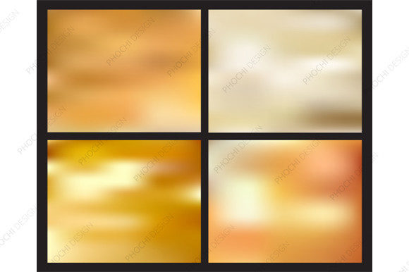 Elevating Visual Identity with a Set of Golden Blurred Backgrounds