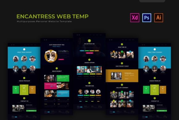 Launch Your Professional Online Presence with the Encantress Web Template