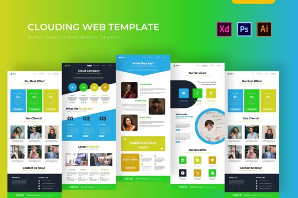 Launch Your Professional Online Presence with the Clouding Web Template