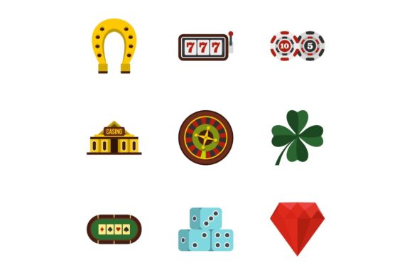 Maximizing Your Design Projects with the Casino Elements Icons Set, Flat Style