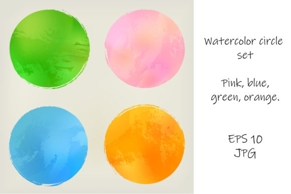 Unlocking Creative Potential with a Watercolor Vector Circles Set